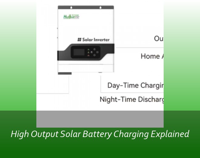 High Output Solar Battery Charging Explained